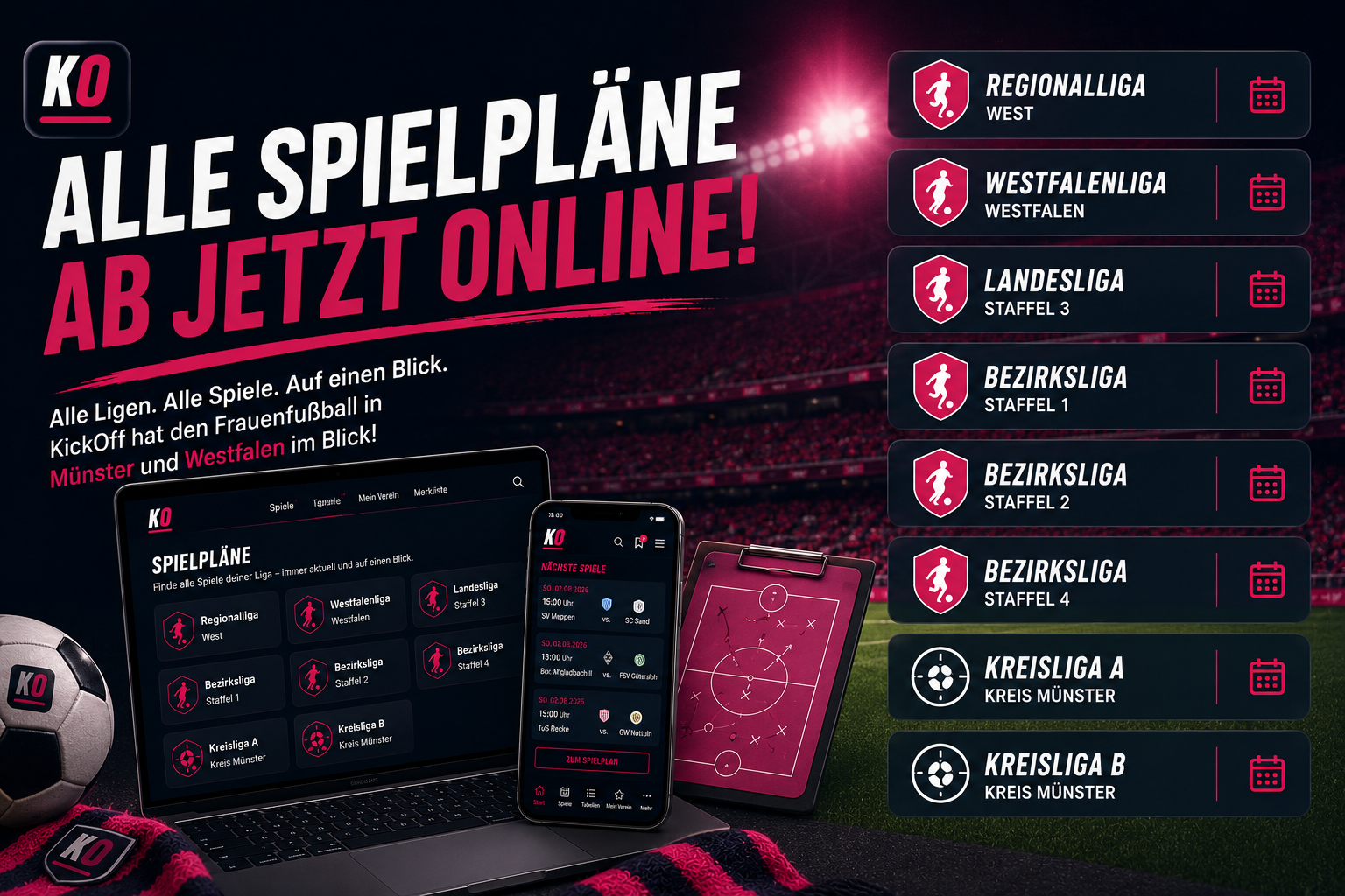 Alle Spielpläne jetzt online