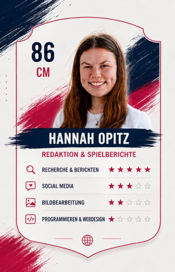 Hannah Opitz – Redaktion & Spielerinnen