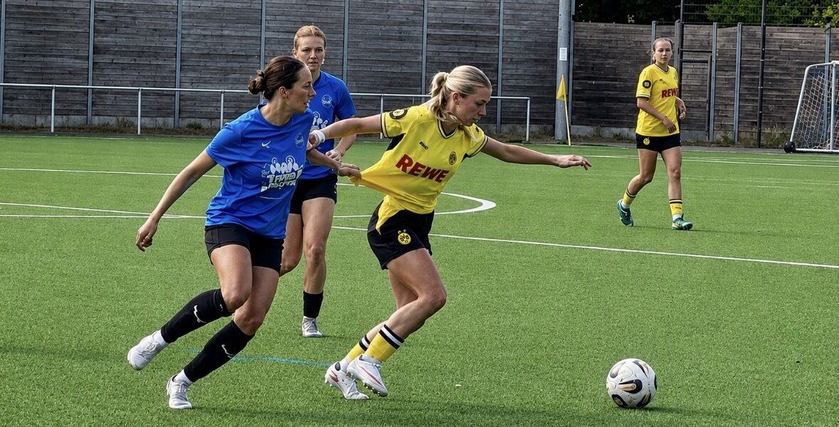 Spielszene aus dem Fußballspiel