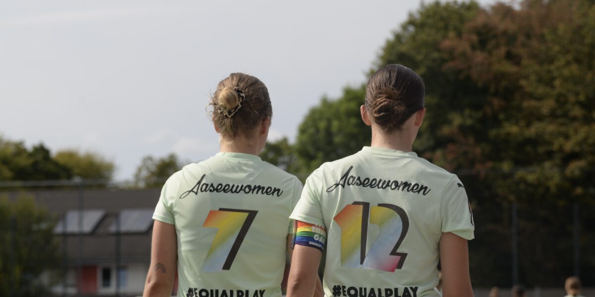 Lea Heitkamp und Zara Ellamma waren mit Aasee ganz nah am ersten Punkt